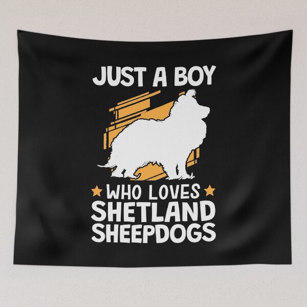 Item preview, Just a boy who loves Shetland Sheepdog designed and sold by madgrfx.