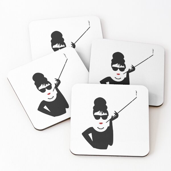 Item preview, Audrey Hepburn Smoking / Smoking Lady with Red Lipstick designed and sold by NameThatShirt.