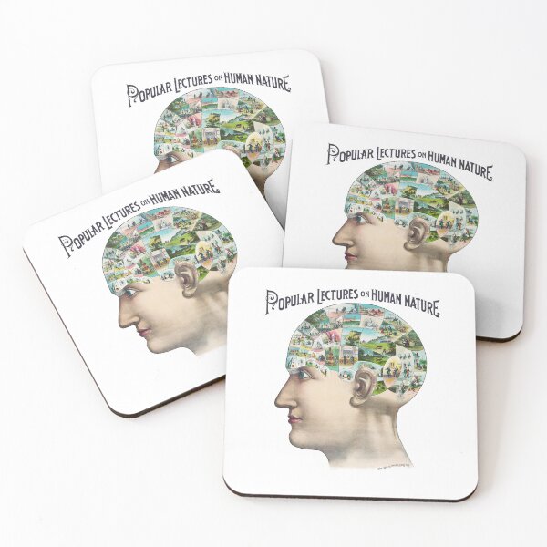 Item preview, Vintage Phrenology Head Humanity Mindmap Illustration  designed and sold by Old Soul Vintage .