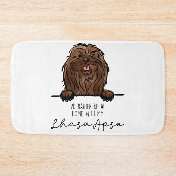 Item preview, I’d rather be at home with my Lhasa Apso designed and sold by Little Fuzz Shop.