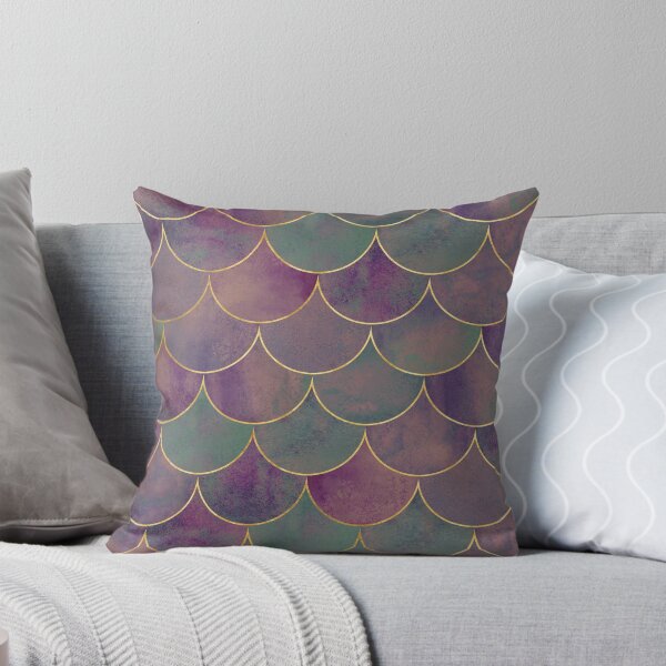Item preview, Purple Green Mermaid Scales Pattern Design - Scales Patterns designed and sold by antevasinart.