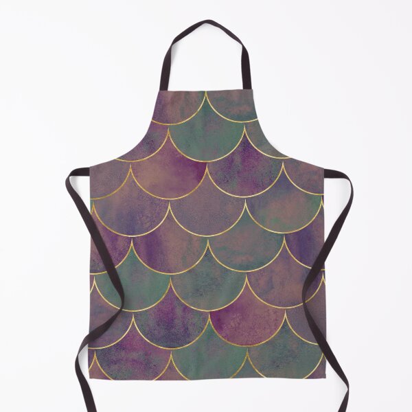 Item preview, Diseño de patrón de escamas de sirena verde púrpura - Patrones de escamas designed and sold by antevasinart.