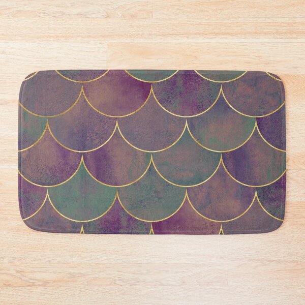 Item preview, Purple Green Mermaid Scales Pattern Design - Scales Patterns designed and sold by antevasinart.