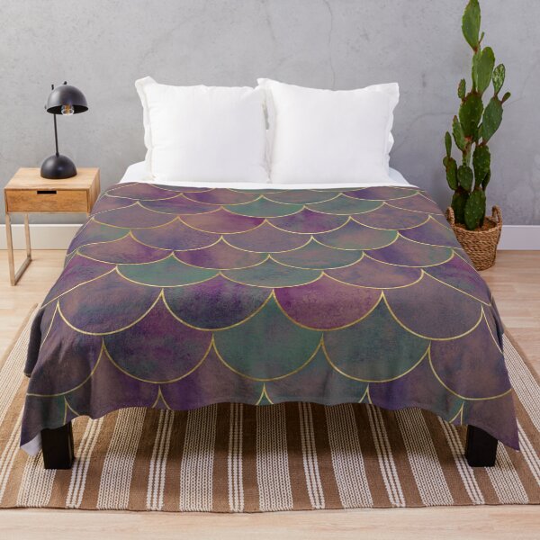 Item preview, Purple Green Mermaid Scales Pattern Design - Scales Patterns designed and sold by antevasinart.