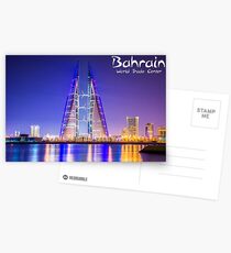 Bahrain World Trade Center, Manama Skyline Greeting Card Postcards