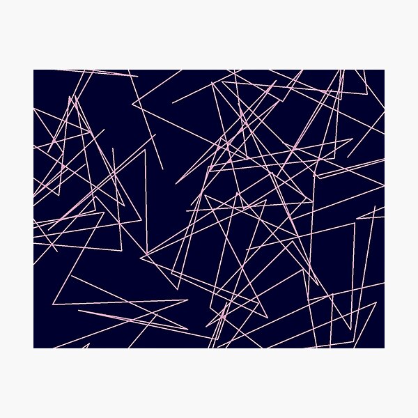 Random Lines. Photographic Print