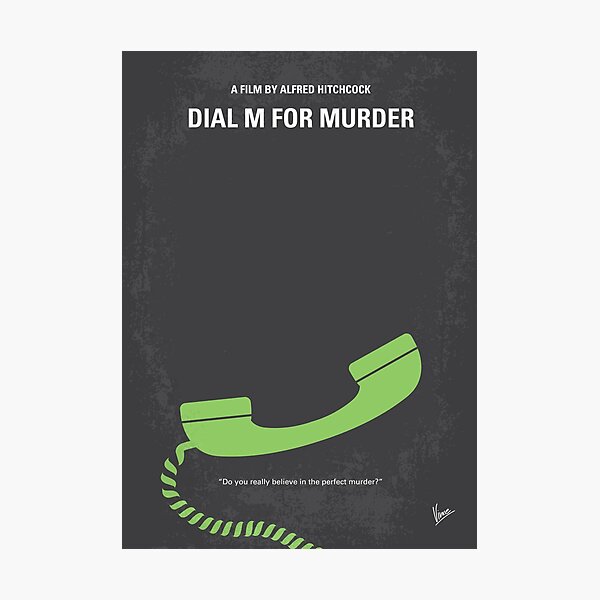 No328- Dial M for Murder minimal movie poster Photographic Print