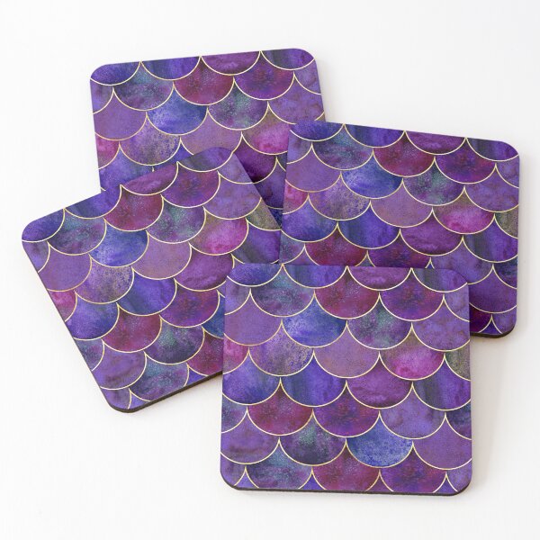 Item preview, Purple Mermaid Scales Pattern Design - Scales Patterns designed and sold by antevasinart.