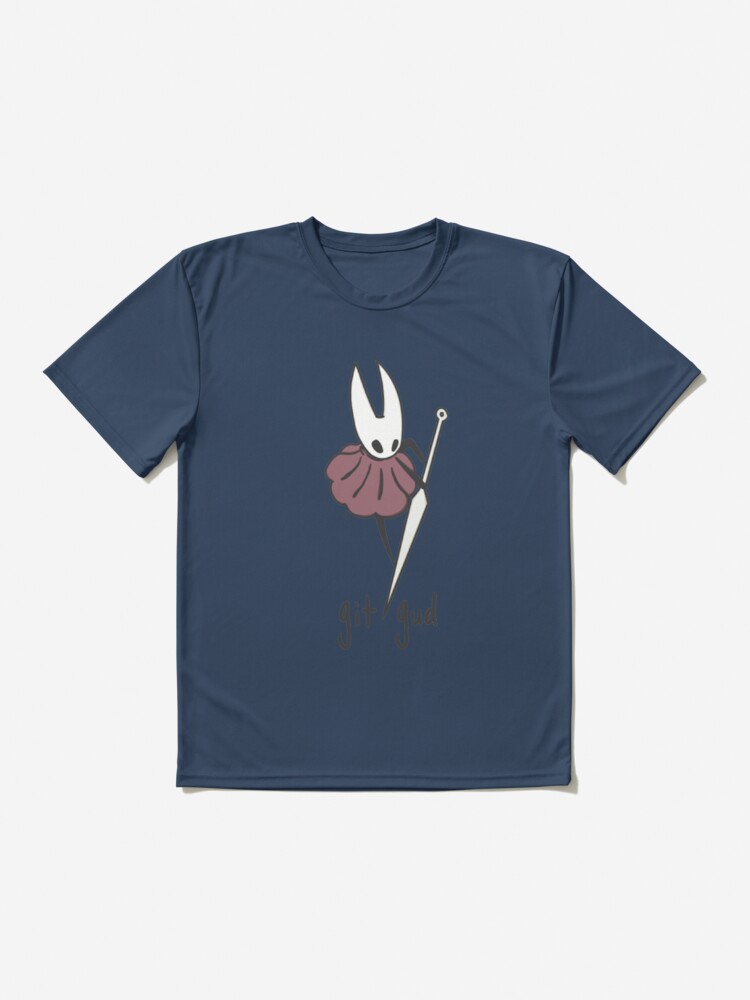 T-Shirt Unisex - Grey - Propaganda - Hollow Knight Hornet variant git gud