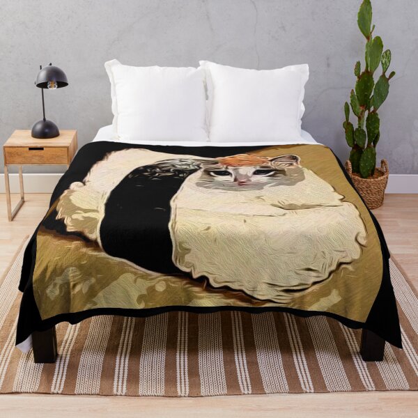 Item preview, Famous Popular meme Sushi Cat OIL PAINTING style Artwork designed and sold by M-Osamah.