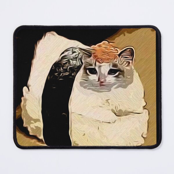 Item preview, Famous Popular meme Sushi Cat OIL PAINTING style Artwork designed and sold by M-Osamah.