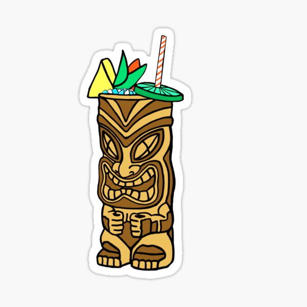 Tiki Drink Sticker