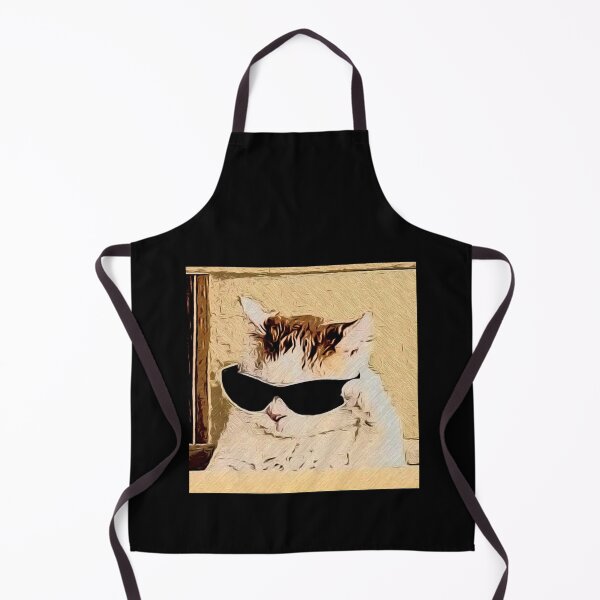 Item preview, Famous Popular meme Thinking Cat OIL PAINTING style Artwork designed and sold by M-Osamah.