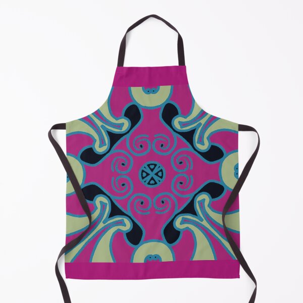 Item preview,  Swirled Tile Pattern with Black and Green designed and sold by Karen Eutemey.