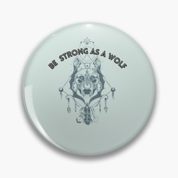 Item preview, be strong as a wolf t-shirts, brave t-shirts, wolf t-shirts designed and sold by BLUE  bubble.