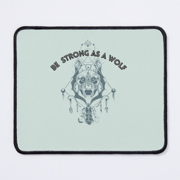 Item preview, be strong as a wolf t-shirts, brave t-shirts, wolf t-shirts designed and sold by BLUE bubble.