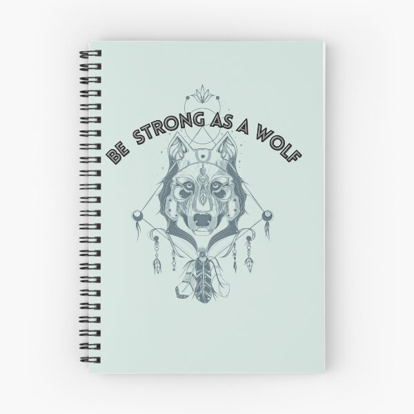 Item preview, be strong as a wolf t-shirts, brave t-shirts, wolf t-shirts designed and sold by BLUE  bubble.