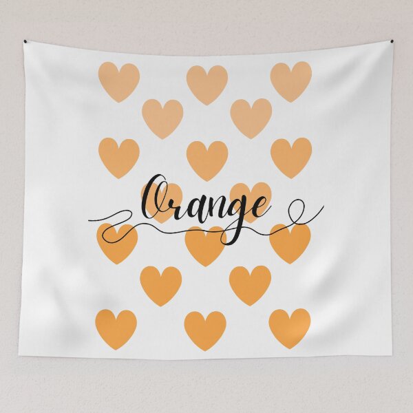 Item preview, Orange heart rain  designed and sold by Megurix.