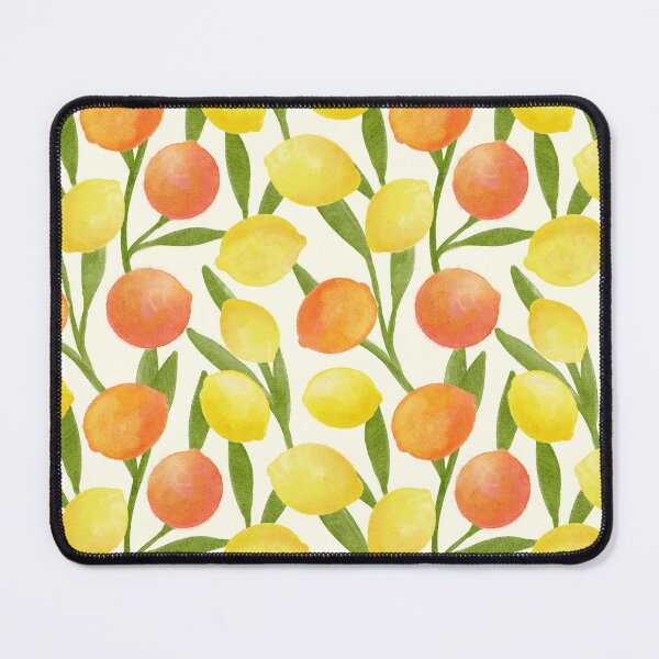 Item preview, Yellow Lemons and Oranges Citrus Summer Pattern designed and sold by trajeado14.