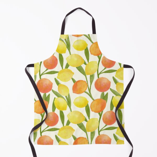 Item preview, Yellow Lemons and Oranges Citrus Summer Pattern designed and sold by trajeado14.