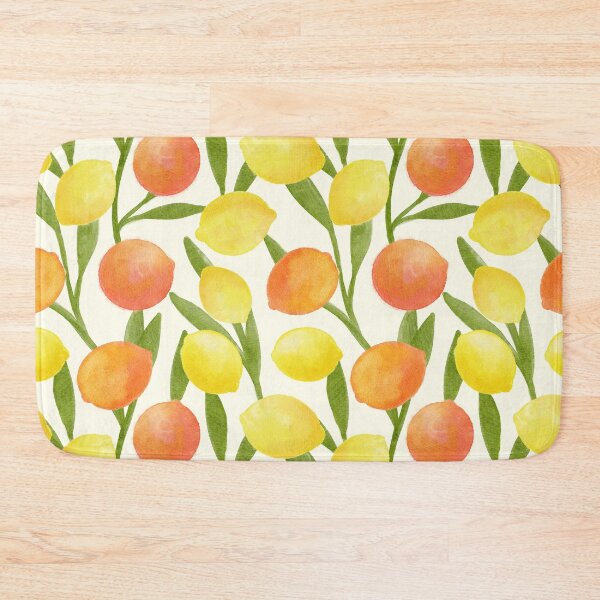 Item preview, Yellow Lemons and Oranges Citrus Summer Pattern designed and sold by trajeado14.