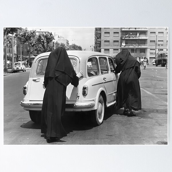 Item preview, Nun Pushing Car designed and sold by guilbelopez.