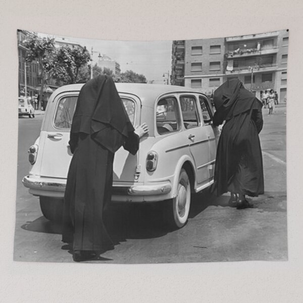 Item preview, Nun Pushing Car designed and sold by guilbelopez.