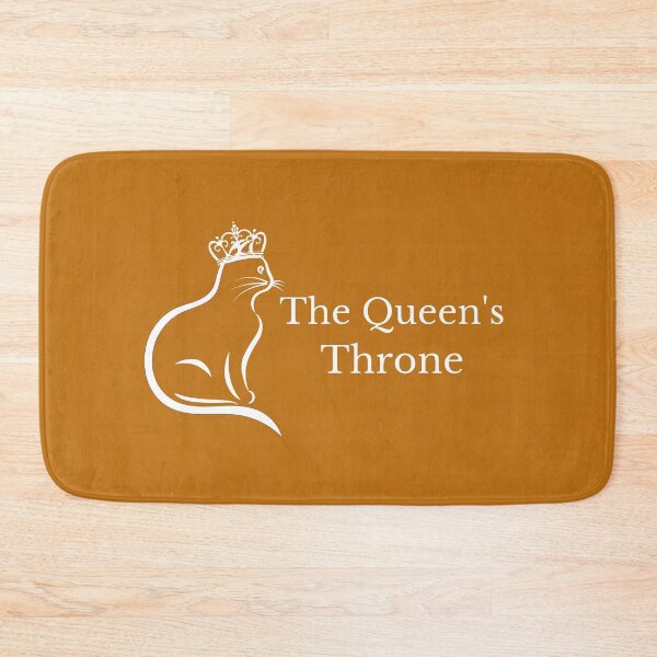 Item preview, The Queen's Throne Cat Pet Bed Orange Ochre Pumpkin Funny Royal Spoiled For Girl Cat designed and sold by InterpreTees.