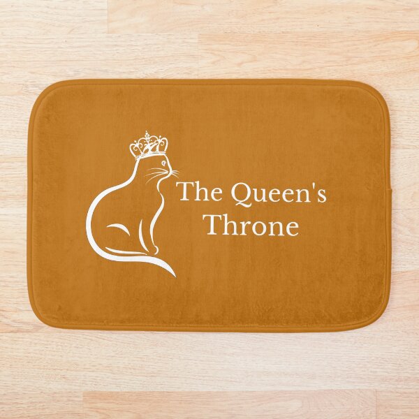 Item preview, The Queen's Throne Cat Pet Bed Orange Ochre Pumpkin Funny Royal Mimado para Girl Cat designed and sold by InterpreTees.