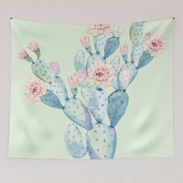 Item preview, Trendy Cactus Pink and Mint Green Desert Cacti Southwestern Decor designed and sold by DesertDecor.