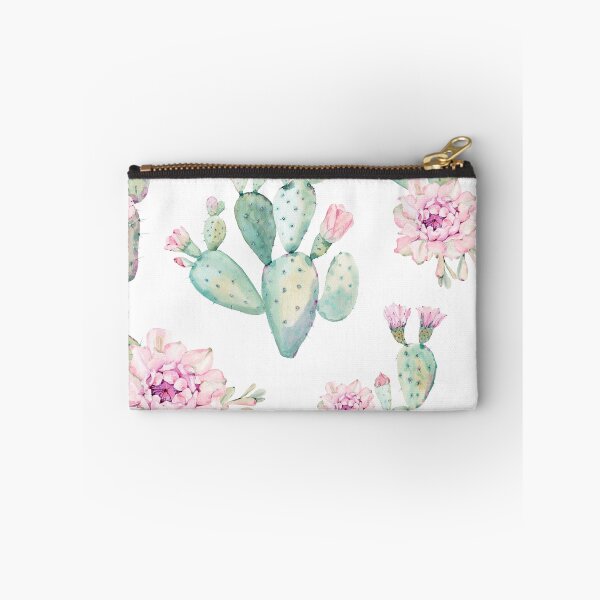 Item preview, Elegant Cactus Pink and Turquoise Desert Cacti Pattern designed and sold by DesertDecor.