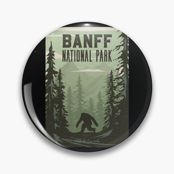 Aperçu de l'œuvre Parc national BANFF Bigfoot vintage créée et vendue par JordanHolmes.