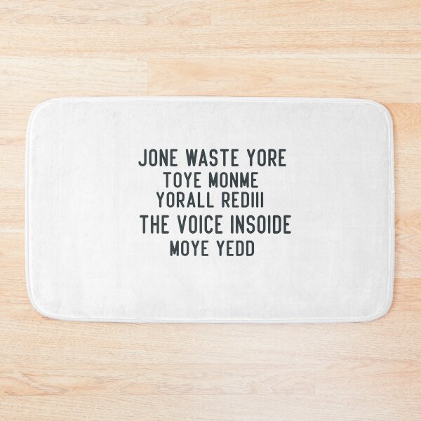 Item preview, jone waste yore toye monme yorall rediii the voice insoide moye yedd  designed and sold by Mambahfit.