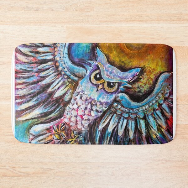 Item preview, Painted Owl in Flight designed and sold by heartsake.