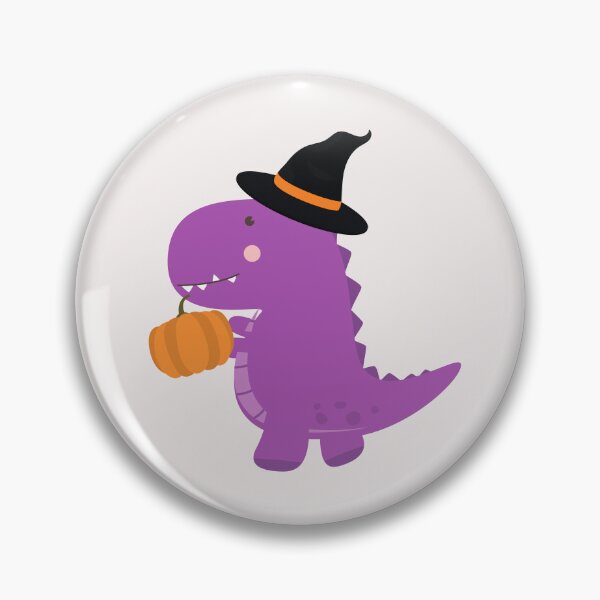 Item preview, Halloween Dinosaur Witch Pumpkin designed and sold by ZazzyPumpkin.