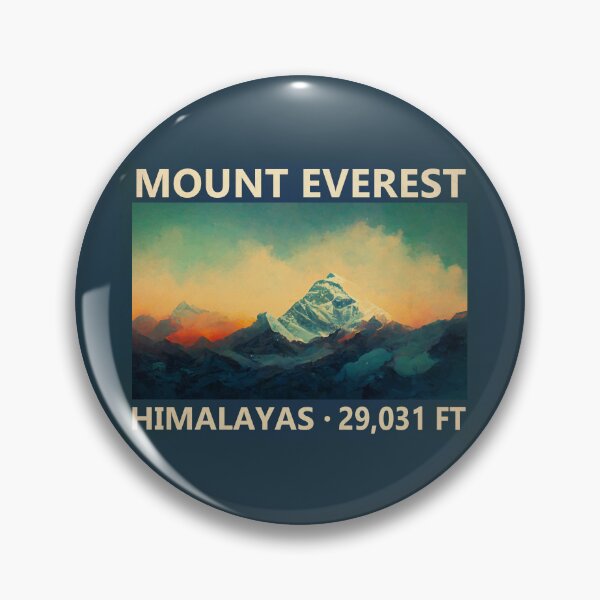 Artikelvorschau, Mount Everest Himalaya Aquarell Vintage entworfen und verkauft von KrisSidDesigns.