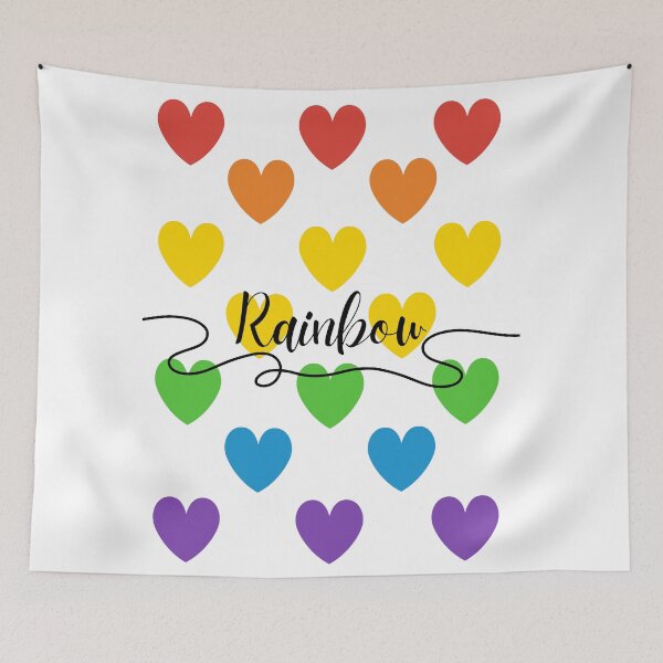 Item preview, Rainbow heart rain  designed and sold by Megurix.