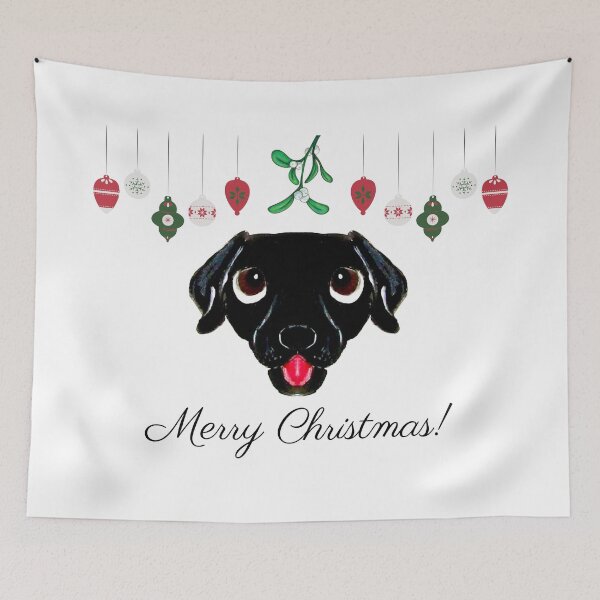 Item preview, Black Lab Christmas designed and sold by PaintedbyCarol.