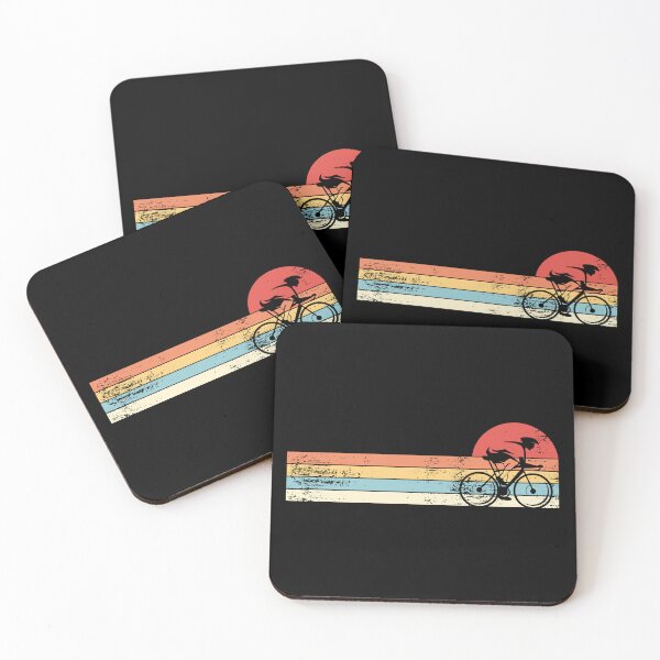 Item preview, Cycling retro style sunset for cyclist designed and sold by Pau Baz.