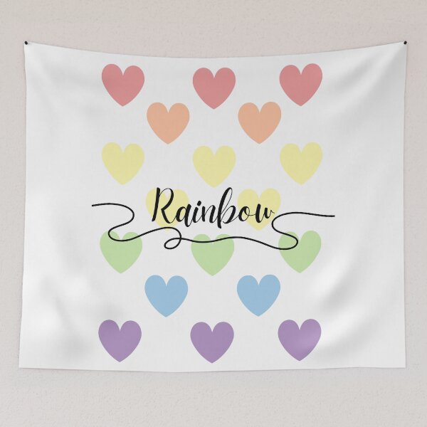 Item preview, Light rainbow heart rain  designed and sold by Megurix.