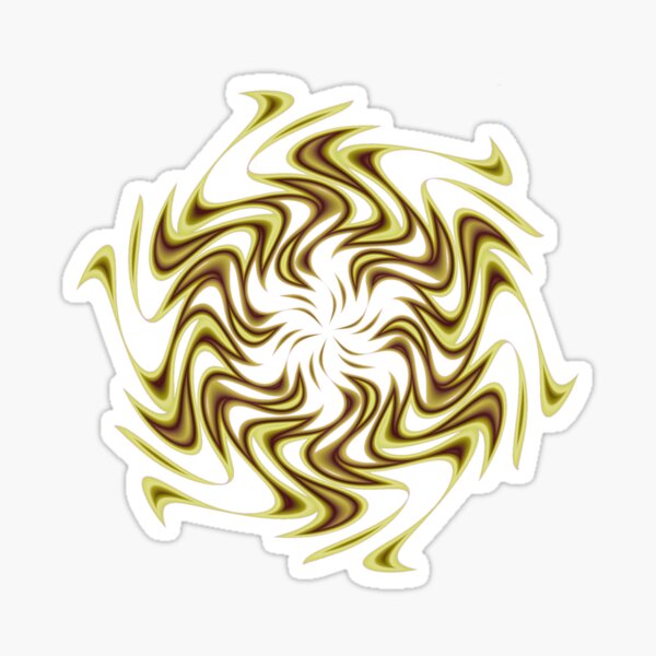 Yellow Sunwave Sticker