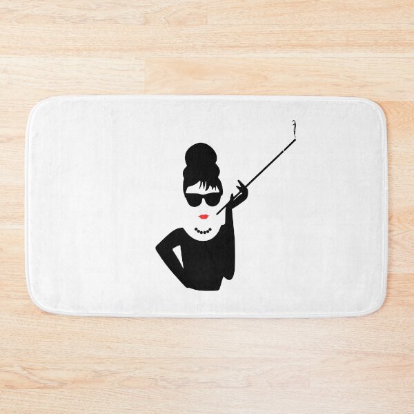 Item preview, Audrey Hepburn Smoking / Smoking Lady with Bright Red Lipstick designed and sold by NameThatShirt.