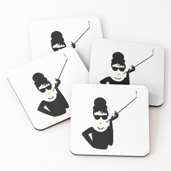 Item preview, Audrey Hepburn Smoking / Smoking Lady with Yellow Lipstick designed and sold by NameThatShirt.