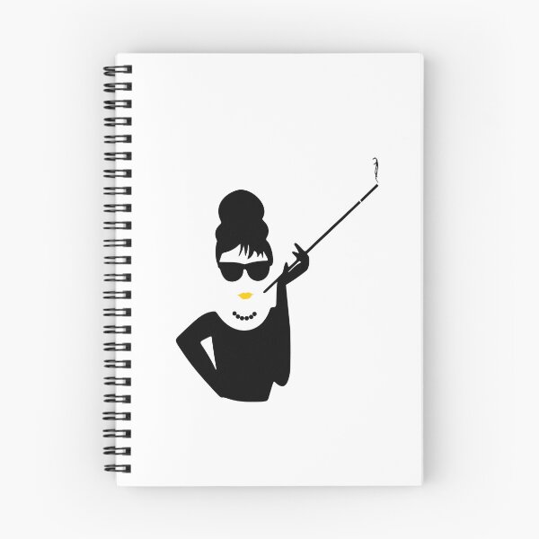 Item preview, Audrey Hepburn Smoking / Smoking Lady with Yellow Lipstick designed and sold by NameThatShirt.