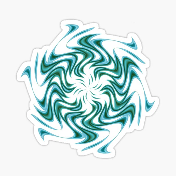 Turquoise Sunwave Sticker