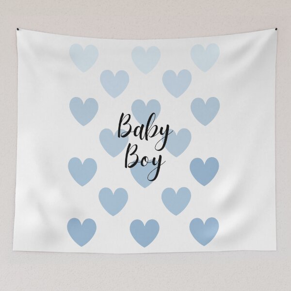 Item preview, Baby boy blue heart rain  designed and sold by Megurix.