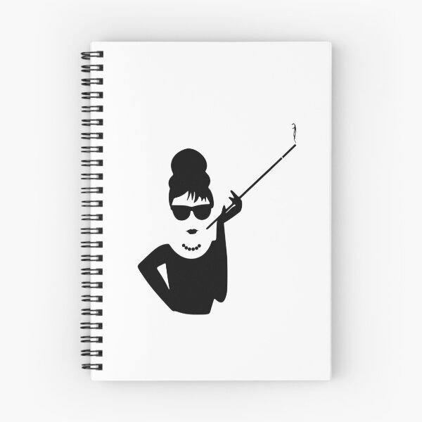 Item preview, Audrey Hepburn Smoking / Smoking Lady with Black Lipstick designed and sold by NameThatShirt.