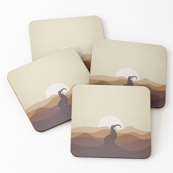 Item preview, Ibex Desert Horizon Flat Landscape designed and sold by Astral Prints.