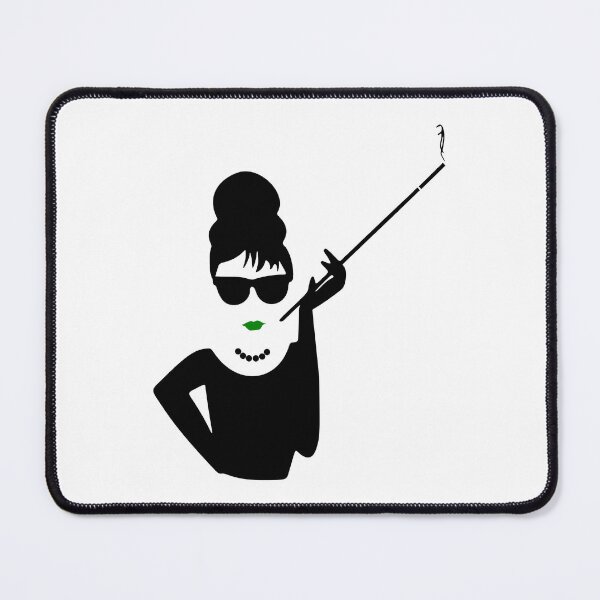 Item preview, Audrey Hepburn Smoking / Smoking Lady with Green Lipstick designed and sold by NameThatShirt.