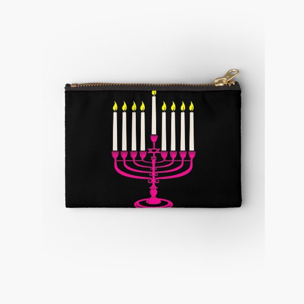 Item preview, hot pink menorah hanukkah  designed and sold by Gossip Rag.